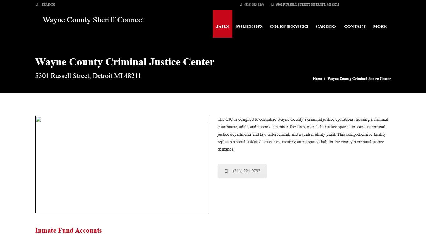 Wayne County Criminal Justice Center | Sheriff Connect – Wayne County Michigan